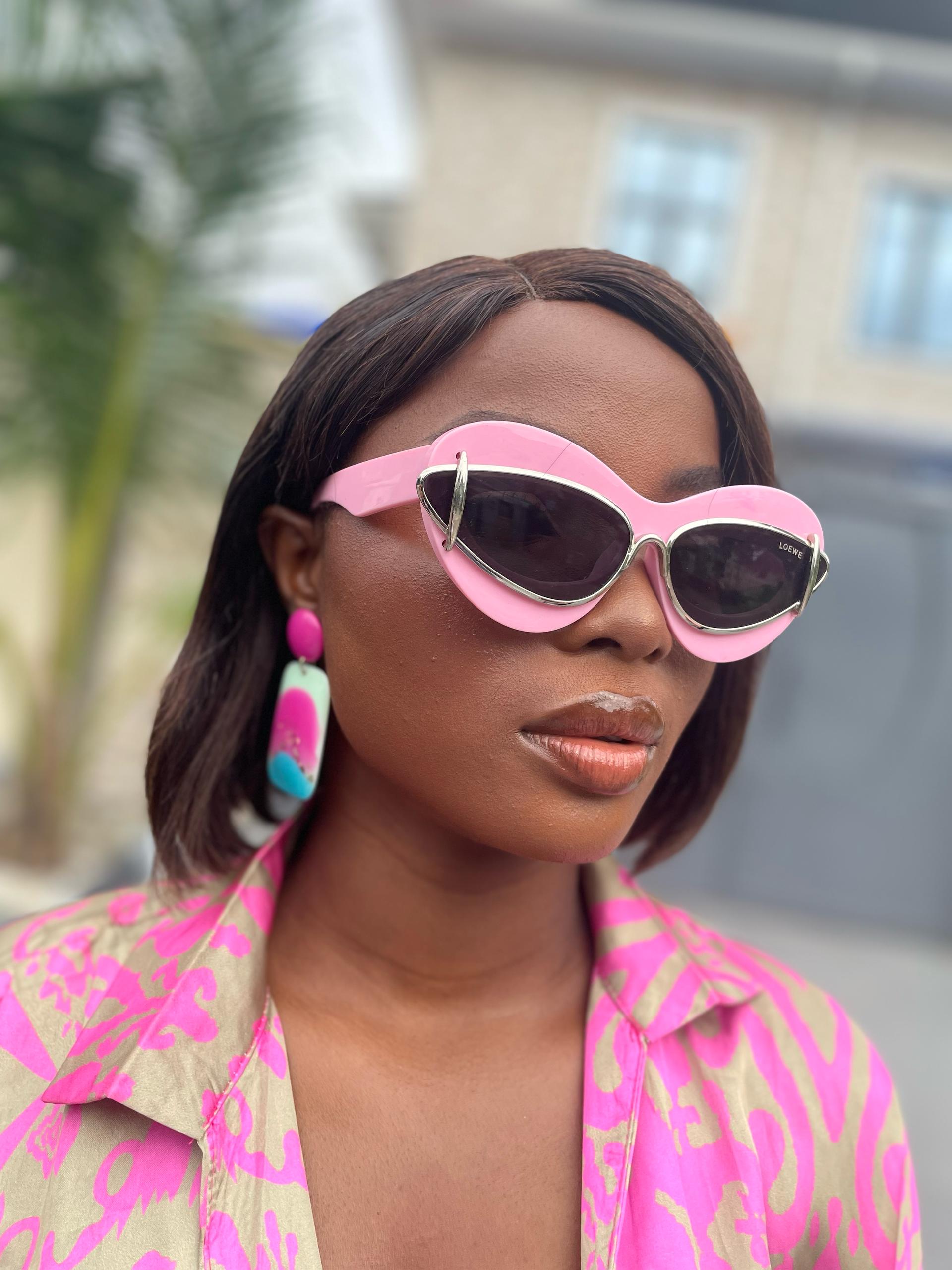 Pink Acetate Glasses